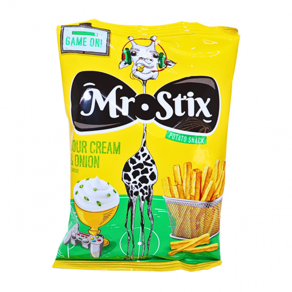 Chipsuri cu smantana si ceapa Kubeti Mr Stix Sour Cream Onion 50 g