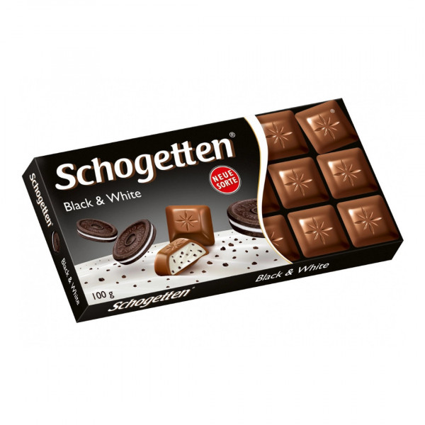 Ciocolata Black White Schogetten 100 g