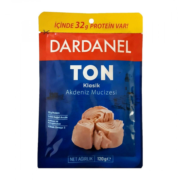Conserva de ton in ulei de floarea soarelui Dardanel 120 g