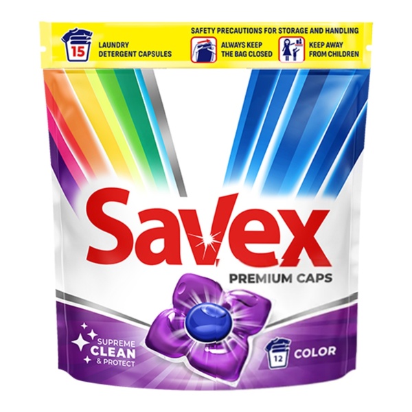 Detergent capsule Savex Color, 12 capsule