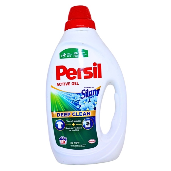 Detergent Persil activ gel cu balsam Silan 19 spalari, 855 ml