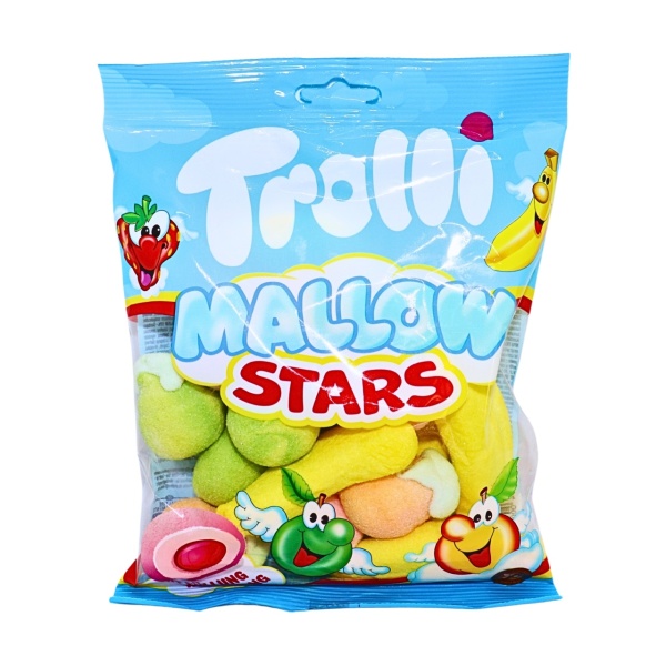 Jeleuri de fructe marshmallow Trolli Stars Mallow 150 g