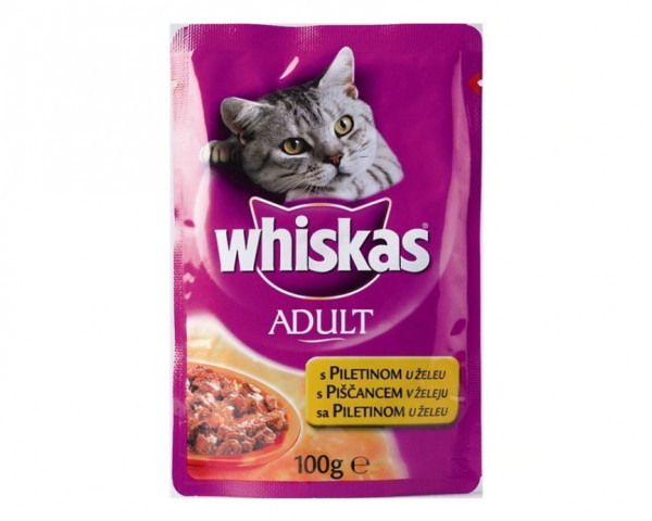 Mancare cu pui pentru pisici Whiskas Adult 100 g