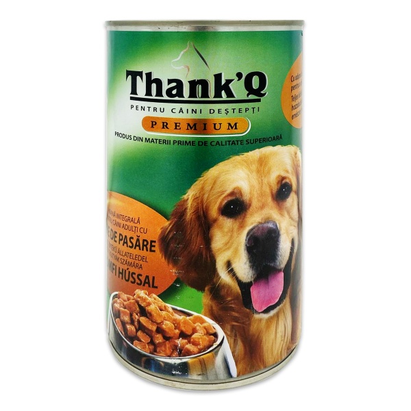 Mancare pentru caini adulti cu carne de pasare Thankq, 1420 g