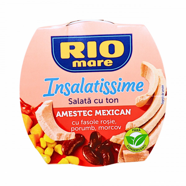 Salata cu ton intreg si amestec mexican Rio Mare 160 g