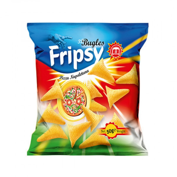 Snacksuri Fripsy cu pizza 50 g, 25 buc