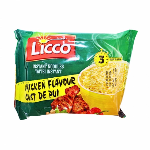 Supa instant de pui la plic noodles Licco 64 g