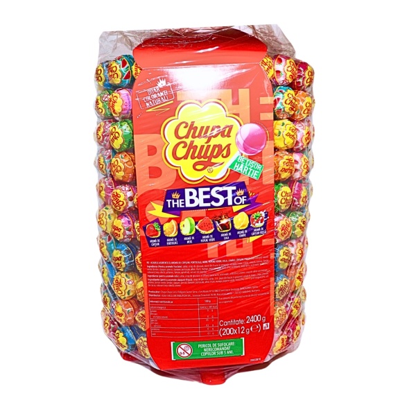 Acadele Chupa Chups stand, 200 buc, 2400 g