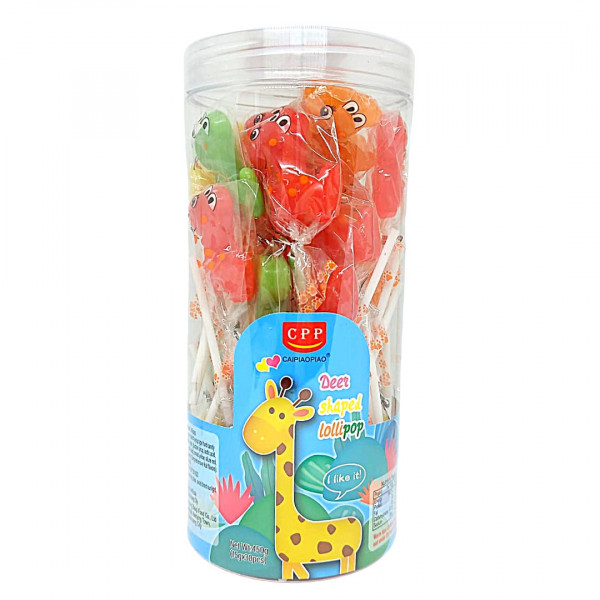Acadele colorate si cu diverse arome in forma de girafa 15 g, 30 buc