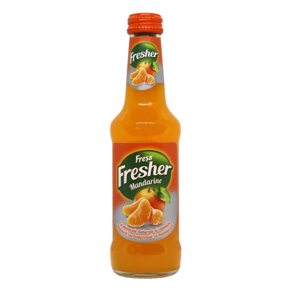 Bautura racoritoare de mandarine Fresher 250 ml, 6 buc