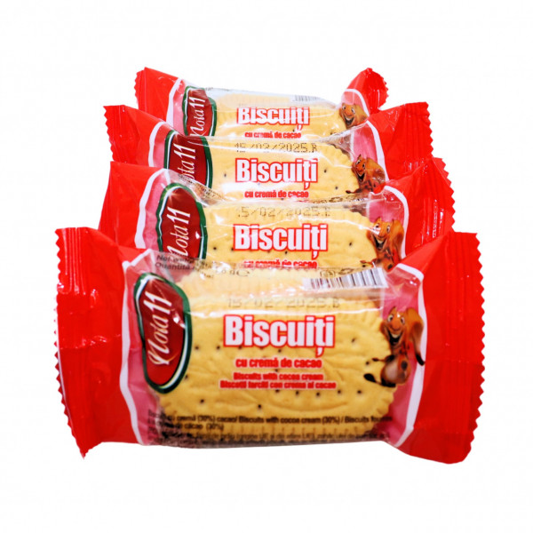 Biscuiti cu crema cacao eugenii Nota11 20 g, 56 buc