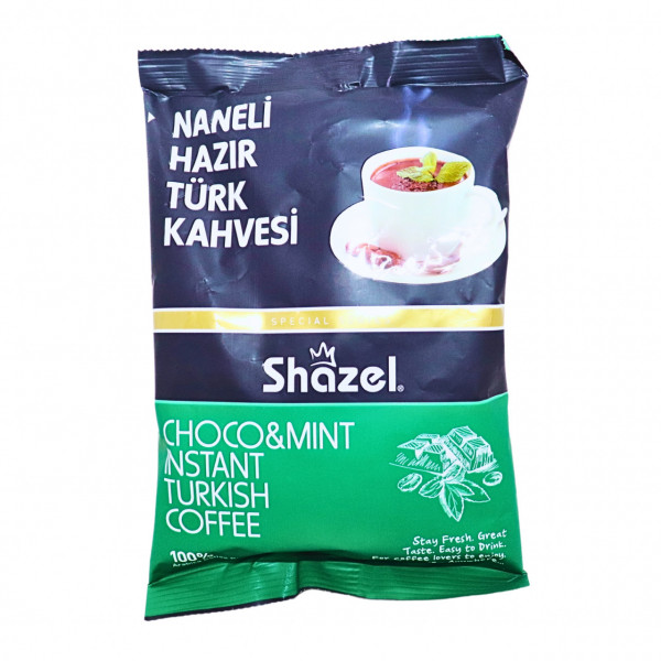 Cafea instant turceasca cu aroma de menta Shazel 100 g
