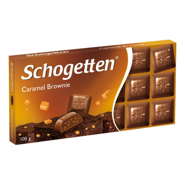 Ciocolata caramel Brownie Schogetten 100 g