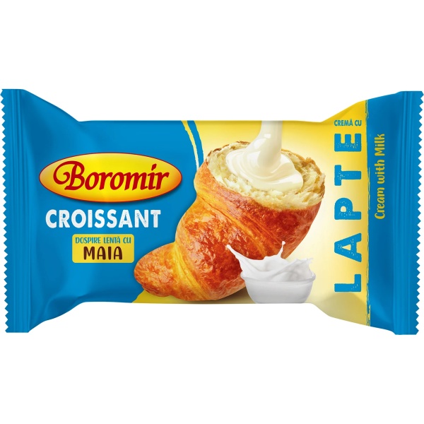 Croissante cu crema de lapte Boromir 60 g, 30 buc