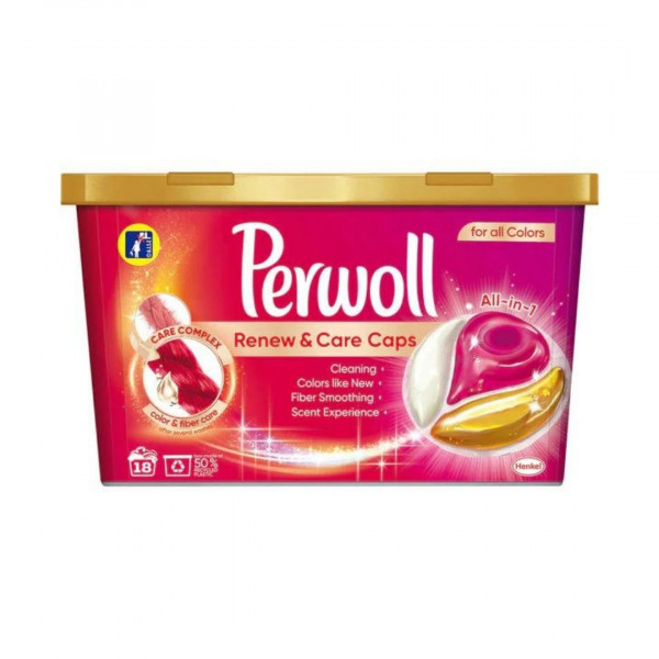 Detergent color capsule Perwoll Renew Care, set 18 capsule