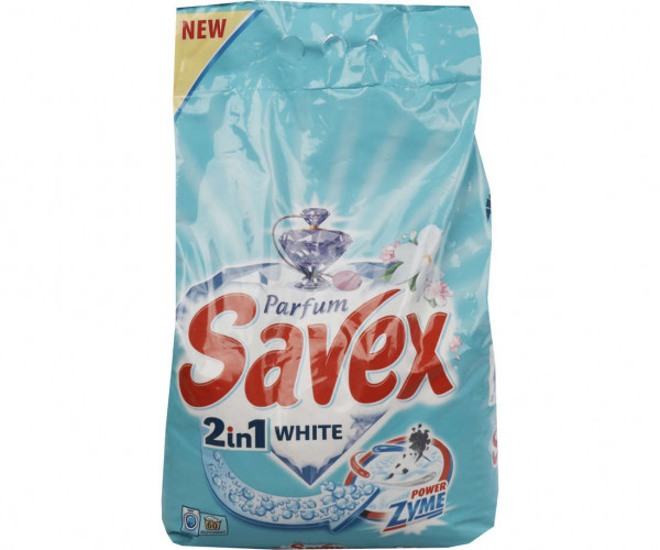 Detergent pentru rufe albe pudra Savex 6 kg