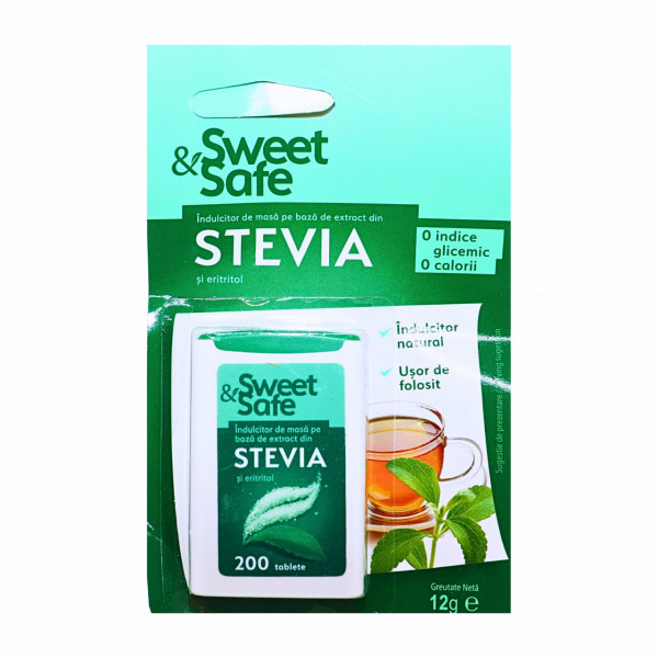 Indulcitor tableta Stevia Sweet 12 g, 200 tablete