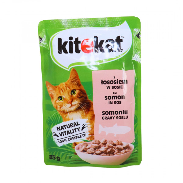 Mancare pisici cu somon Kitekat 85 g