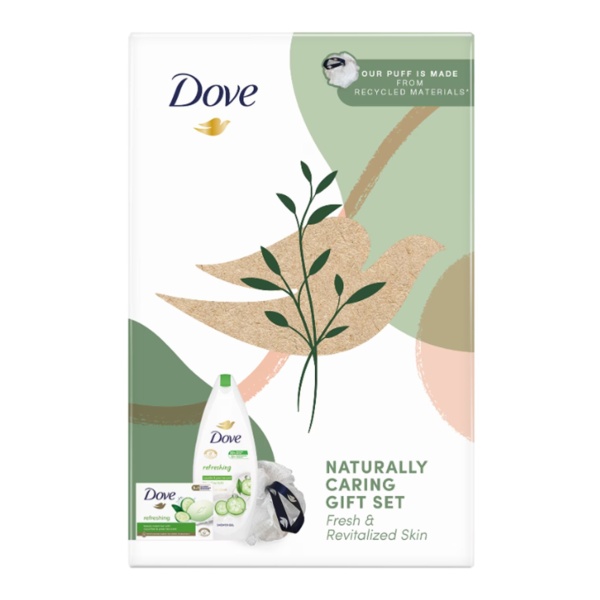 Set cadou Dove Naturally Caring Fresh, 2 piese
