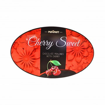 Bomboane cirese in alcool Sweet Cherry Magnat 147 g cutie metalica - Img 5