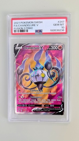Chandelure #247/264 Full Art Ultra Rare (engleză) PSA 10 GEM MT - Img 2
