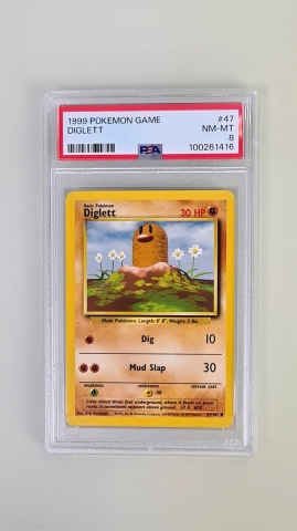 Diglett #047/102 Comun (engleză) PSA 8 NM-MT - Img 3