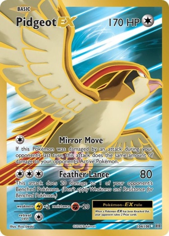 Pidgeot EX #104/108 Full Art PSA 9 MINT - XY Evolutions
