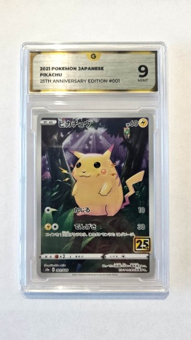 Pikachu #001/028 — GG 9 MINT (Japanese 25th Anniversary Collection, s8a, 2021)
