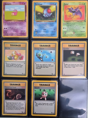 Set complet de 62 de cărți Pokémon TCG Fossil Unlimited 1999 (WotC) RO - Img 7