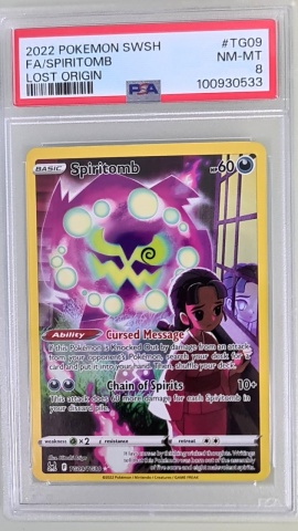 Spiritomb #TG09 / TG30 PSA 8 Aproape Mint Full Art (engleză)