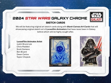 Star Wars Chrome Galaxy 2024 Booster Pack (Topps) - 1 Refractor per pachet! - Img 7