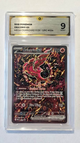 Oricorio ex #024 — GG 9 MINT (Mega Charizard X ex Ultra-Premium Collection Promo, 2025)