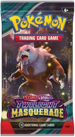 Pachet Carti Pokémon TCG Scarlet & Violet 6 Twilight Masquerade RO Booster Pack - 1 Pachet Booster - Img 3