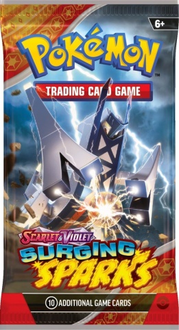 Pachet Carti Pokémon TCG: Scarlet & Violet 8 Surging Sparks RO Factory Sealed Booster Pack - 1 Pachet Booster - Img 2
