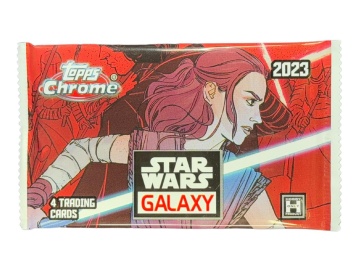 Star Wars Chrome Galaxy 2023 Booster Pack (Topps) - Vânătoare de artă și succese!