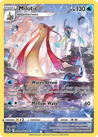 Milotic #TG02/TG30 PSA 10 GEM MT - Silver Tempest (SWSH12) Trainer Gallery