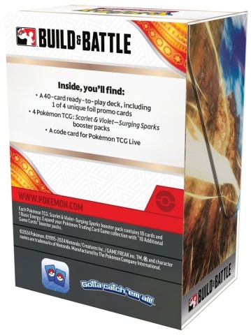 Set Pokémon TCG: Scarlet & Violet 8 Surging Sparks Build și Battle Box - Img 5