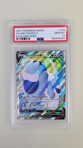 Arctovish #176/203 Full Art Ultra Rare English PSA 10 GEM MT - Img 3