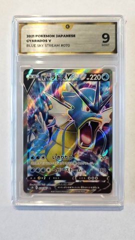 Gyarados V #070/067 SR — GG 9 MINT (Japanese Blue Sky Stream, s7R, 2021)