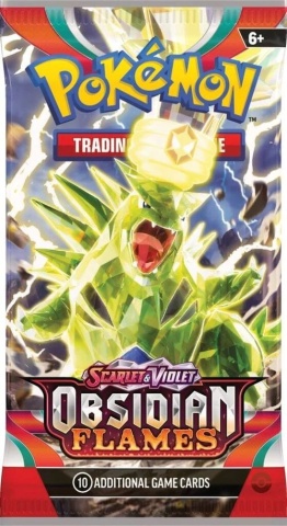 Pokémon Scarlet & Violet 3 Obsidian Flames - 1 Booster Pack Sigilat în fabrică - Img 4