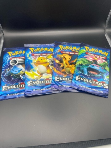 Pokémon XY Evolutions - 4 Booster Packs Factory Sealed