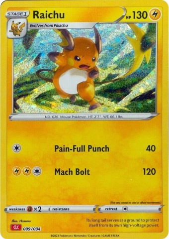 Raichu #09/34 CGC 10+ PRISTINE - Colecția Clasică