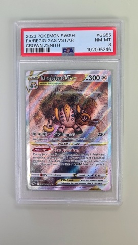Regigigas VSTAR VSTAR #GG55/GG70 PSA 8 Near Mint Ultra Rare (engleză) - Img 3