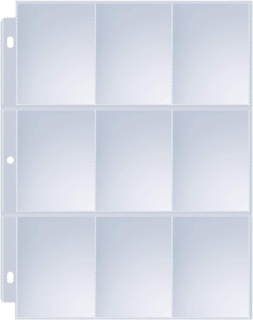 Set 36 Foi Pokemon TCG Binder Sooez - 9 Buzunare, 648 Carti, Pentru 3 Binder cu 3 Inele