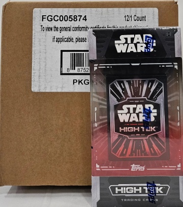 Star Wars High Tek 2024 Hobby 12-Box Case (Topps) - 12 On-Card Autos!