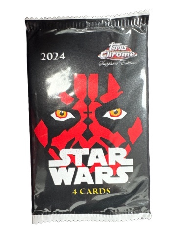 Star Wars Phantom Menace Sapphire 2024 Booster Pack (Topps) - Chase Parallels & Autographs!