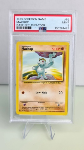 Machop #52/102 Vintage Common (English) PSA 9 - Img 3