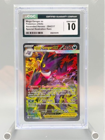 Mega Gengar ex Special Illustration Rare #284/217 — CGC 10 GEM MINT (Ascended Heroes, 2026)