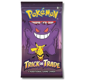 Pachet Mini Booster Pokémon TCG: Trick or Trade 2024 (3 Cărți - Gengar & Pikachu)