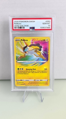 Raikou #050/185 Rare (engleză) PSA 10 GEM MT - Img 3